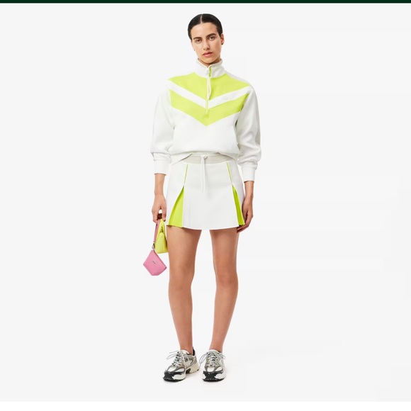 Lacoste White and Neon Yellow Athletic Outfit - Picture 6 of 7